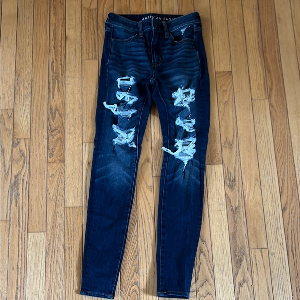 American Eagle Outfitters Dark Blue Denim Jeans
